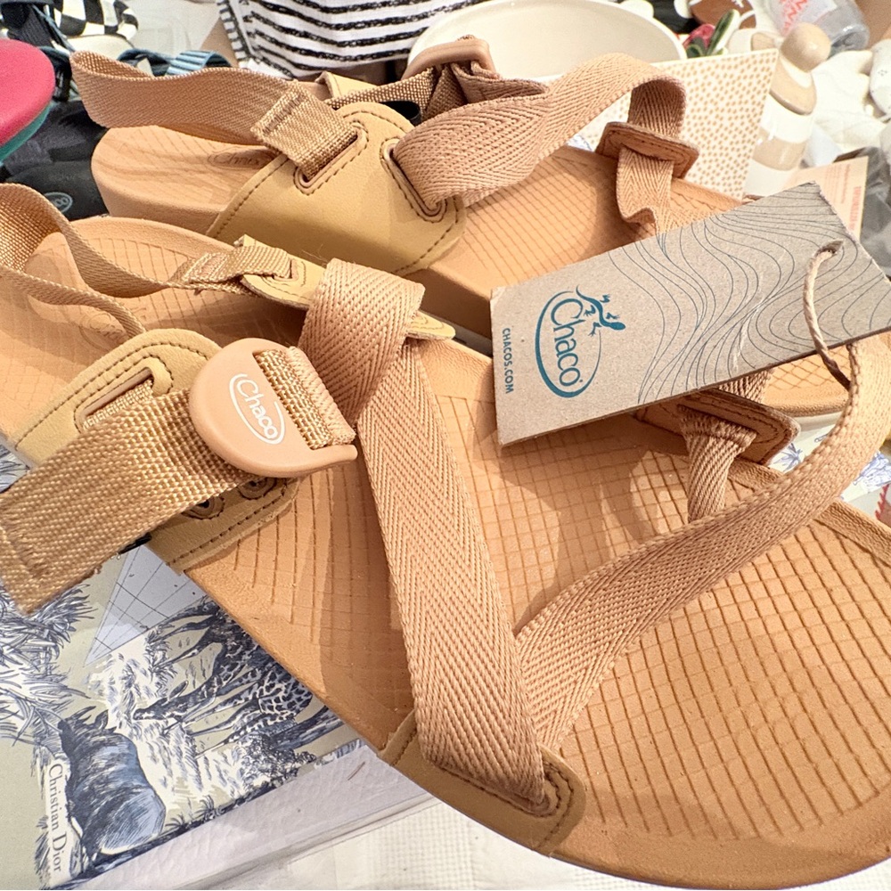 Chaco Beige Lowdown Sandals